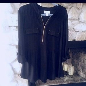 Black 3/4 sleeve top